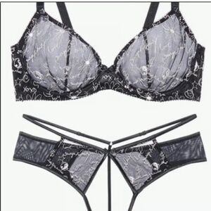 3-Piece Savage X Fenty Black Lace Set (NWT)